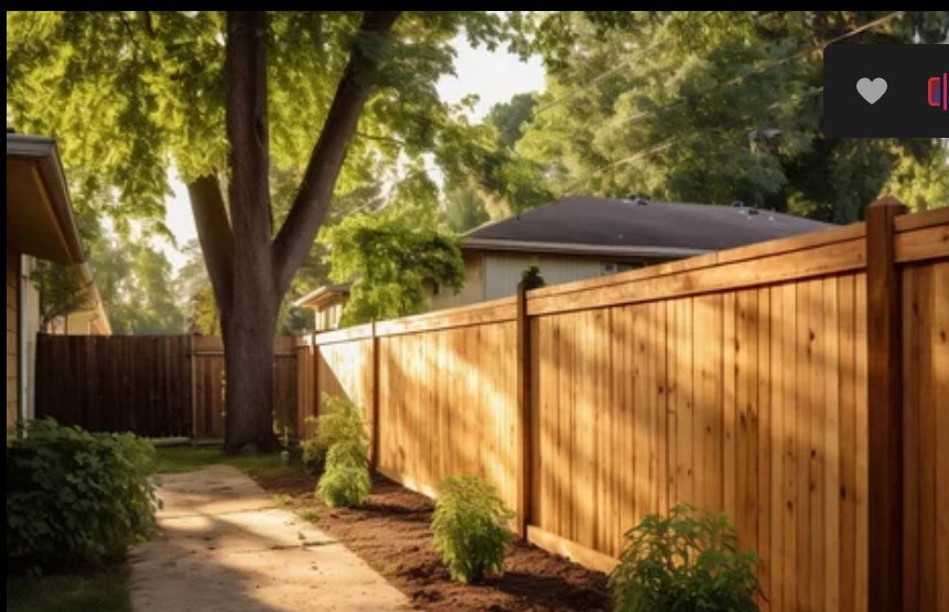 Cedar privacy fence installation