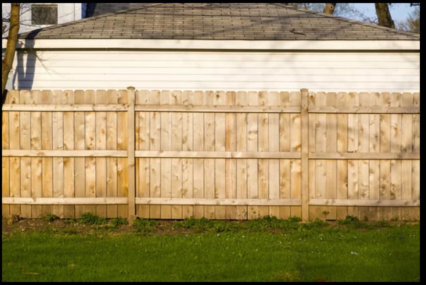 Classic cedar privacy fence